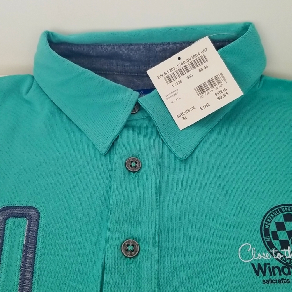 Windward sailing Men's Golf shirt - NWT - Size M - 4XL stretch - by Engbes